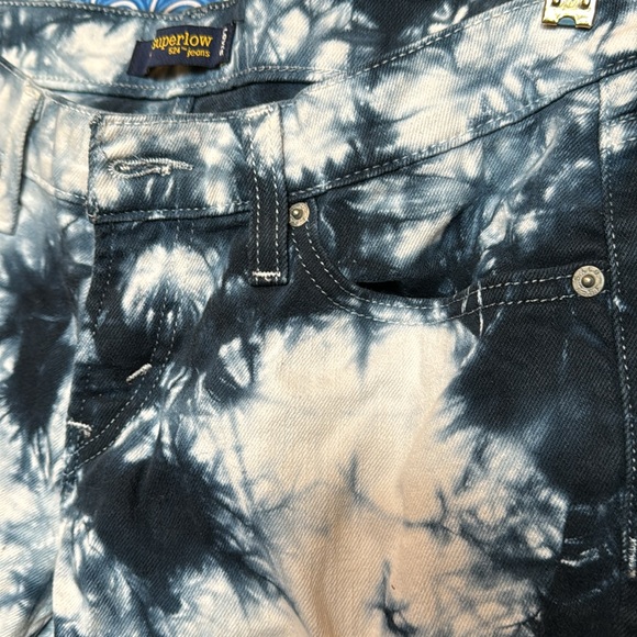 Levi’s Superlow 524 Bleach Tye Dyed Jeans - Picture 8 of 8